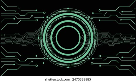 Artificial intelligence, cyber-circuits, future technology concepts, background