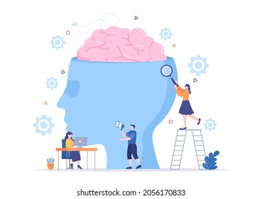 Artificial Intelligence Digital Brain Technology and engineering Concept With Programmer Data or Systems that can be set up in a Scientific Context. Vector Illustration 