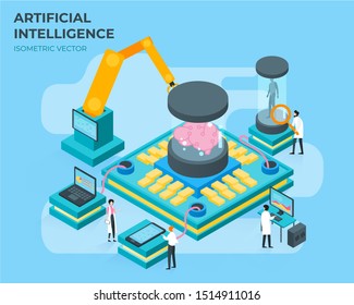 Artificial intelligence. Future technology concept