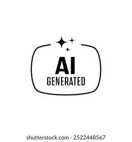 Vetor de ícone gerado pela inteligência artificial	