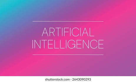 Artificial intelligence. Generative model. Smart digital technology. AI vector for science, future, robot, automatization, programming, presentation, design, business