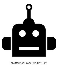 Artificial intelligence glyph icon