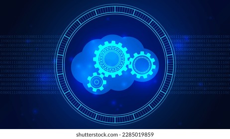 Artificial Intelligence hardware concept. AI. Virtual concept. Abstract geometric Human brain outline with circuit board. Glowing blue brain circuit on microchip. Technology vector illustration