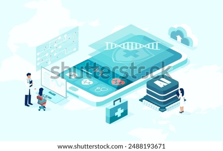Artificial intelligence in health care concept 