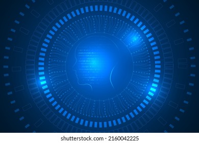 artificial intelligence high technology abstract background.