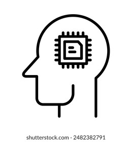 Artificial intelligence icon. intelligence icon