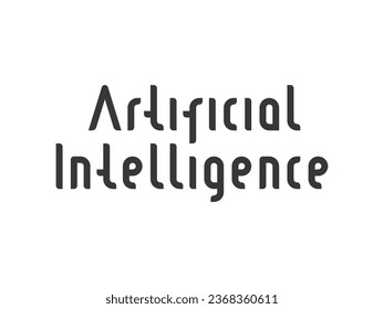 Symbol für künstliche Intelligenz AI-Zeichen, Vektorgrafik