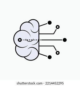 Artificial Intelligence Icon. AI Symbol. 