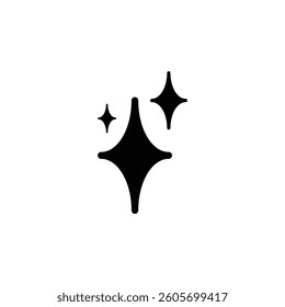 Artificial intelligence icon. AI icon with three stars for logo, application and website. Flat vector illustration EPS10