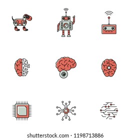 Artificial Intelligence icon bundle