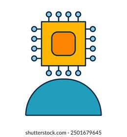 Artificial intelligence icon collection sets