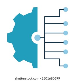 Artificial intelligence icon collection sets