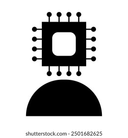 Artificial intelligence icon collection sets