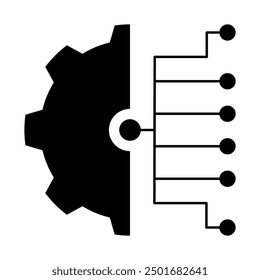 Artificial intelligence icon collection sets