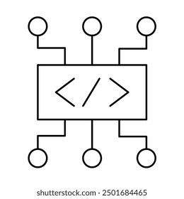 Artificial intelligence icon collection sets