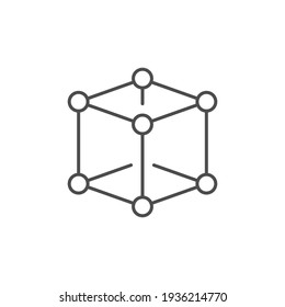 Icono de inteligencia artificial y signo cibernético