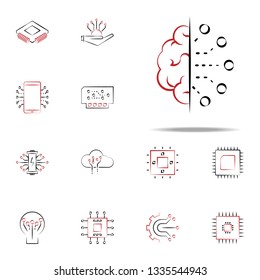 artificial intelligence icon. Electronics icons universal set for web and mobile