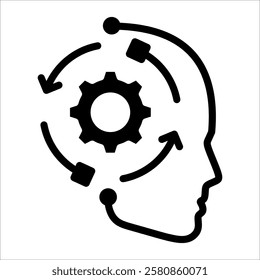 Artificial Intelligence Icon Element For Design