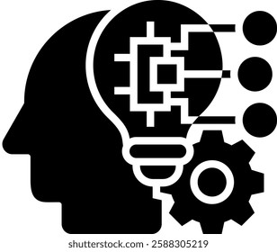 Artificial Intelligence Icon Element For Design