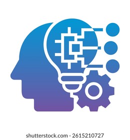 Artificial Intelligence Icon Element For Design