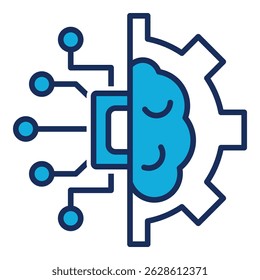 Elemento De Ícone De Inteligência Artificial Para Design