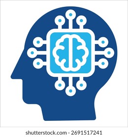 Artificial Intelligence Icon Element For Design