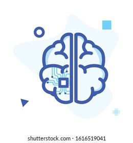 Artificial intelligence icon . Machine learning icon. Deep learning icon