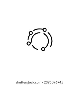 Artificial intelligence icon. Simple style artificial intelligence theme poster background symbol. Artificial intellige Vector for sticker.