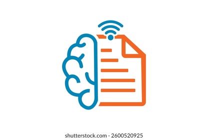 Artificial intelligence icon symbol technology system Document Computer Logo Icon Design. This design can be used as a logo, icon