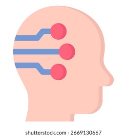 Artificial Intelligence icon symbol. Vector illustration