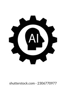 artificial intelligence icon, vector best flat icon.