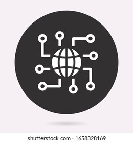 Artificial intelligence icon. Vector illustration isolated. Simple pictogram for graphic and web design.