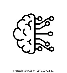 artificial intelligence icon vector illustration design in trendy style