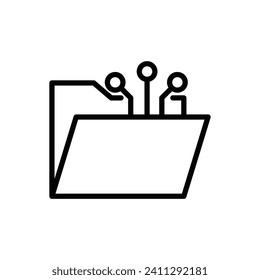 artificial intelligence icon vector illustration design in trendy style