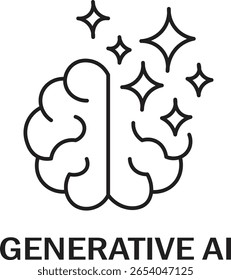 Ícone de inteligência artificial , ilustração vetorial .