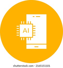 Artificial Intelligence icon vector image. Can also be used for Artificial Intelligence. Suitable for mobile apps, web apps and print media.