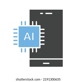 Artificial Intelligence icon vector image. Can also be used for Artificial Intelligence. Suitable for mobile apps, web apps and print media.