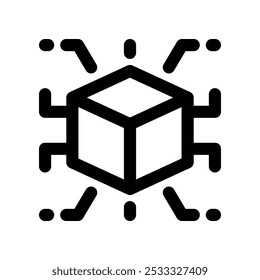 artificial intelligence icon. vector line icon for your website, mobile, presentation, and logo design.