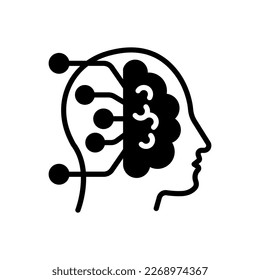 Artificial Intelligence icon in vector. Logotype