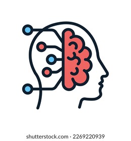 Artificial Intelligence icon in vector. Logotype