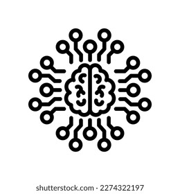 Artificial Intelligence icon in vector. Logotype
