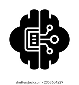 artificial intelligence icon for your website, mobile, presentation, and logo design.