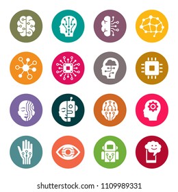 Artificial intelligence icons
