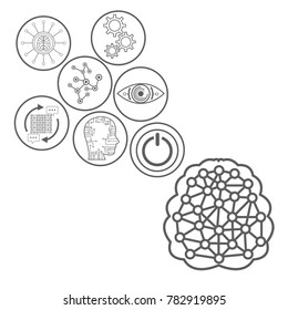 Artificial intelligence icons