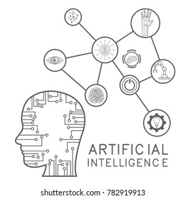 Artificial intelligence icons