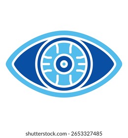 Ícones De Inteligência Artificial Em Estilo Azul, Ilustração De Vetor