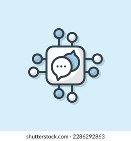 paquete mínimo de iconos de inteligencia artificial