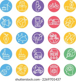 Artificial intelligence icons set, Artificial intelligence vector icons, Artificial  pack, Ai Vector icons set, Robotic vector icons set, Artificial technology set, 