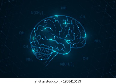 Artificial Intelligence illustration. Artificial intelligence and machine learning concept. Digital computer code. Data transfer concepts in internet.