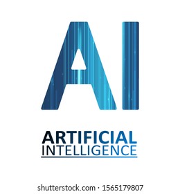 Artificial intelligence illustration. Neural networks and another modern technologies concepts. Data transfer concepts in internet. Graphic concept for your design